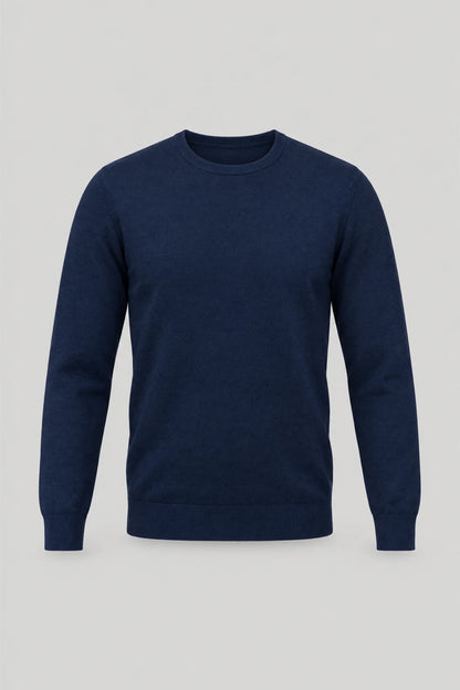 Мъжки пуловер от мериносова вълна Mayoral Marbella - тъмносин Boston Roberto Fashion Store Sweater MAY83403400-S S