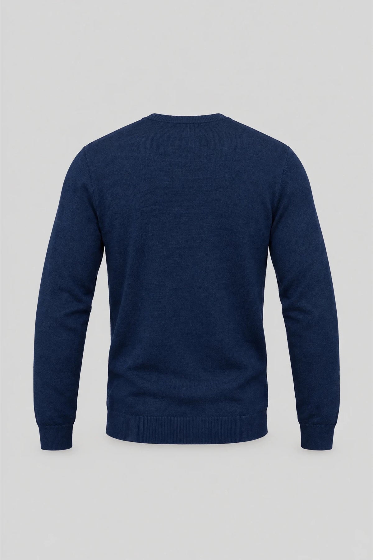 Мъжки пуловер от мериносова вълна Mayoral Marbella - тъмносин Boston Roberto Fashion Store Sweater MAY83403400-S S