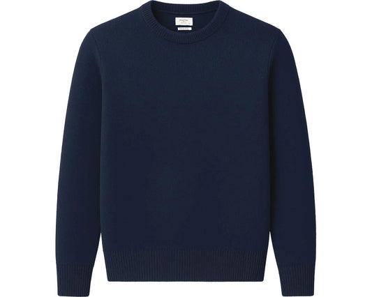 Мъжки пуловер от мериносова вълна Mayoral Marbella - тъмносин Boston Roberto Fashion Store Sweater MAY83403400-S S
