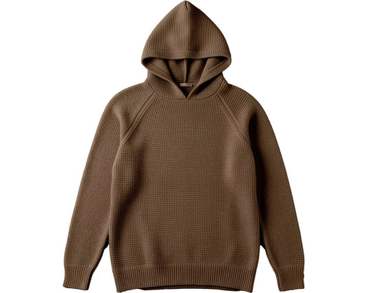 Мъжки пуловер с качулка Boston Valencia - мока Boston Roberto Fashion Store Sweater MAY83409317-S S