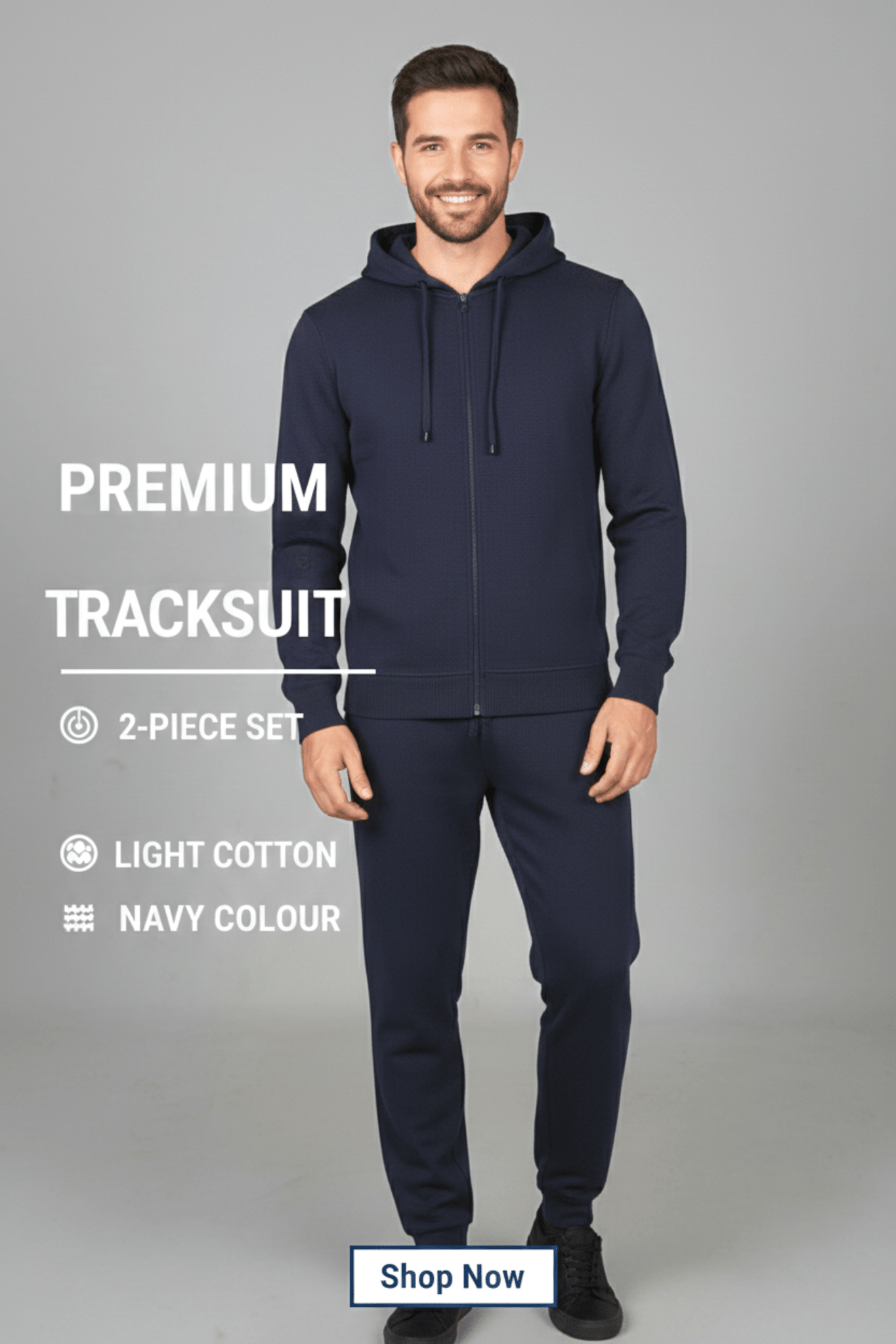 Мъжки Спортен Екип, Син Giotelli Roberto Fashion Store Jacket GIO3101TRANAVSUIS S