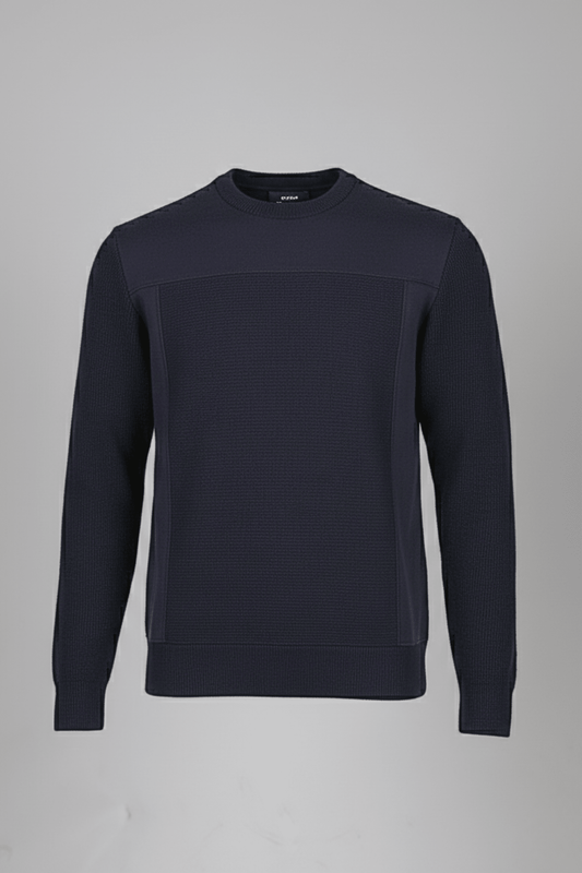 Мъжки Спортен Суичърт с плетени ръкави, Син Giotelli Roberto Fashion Store Jacket GIO2701SWEBLUKNIS S