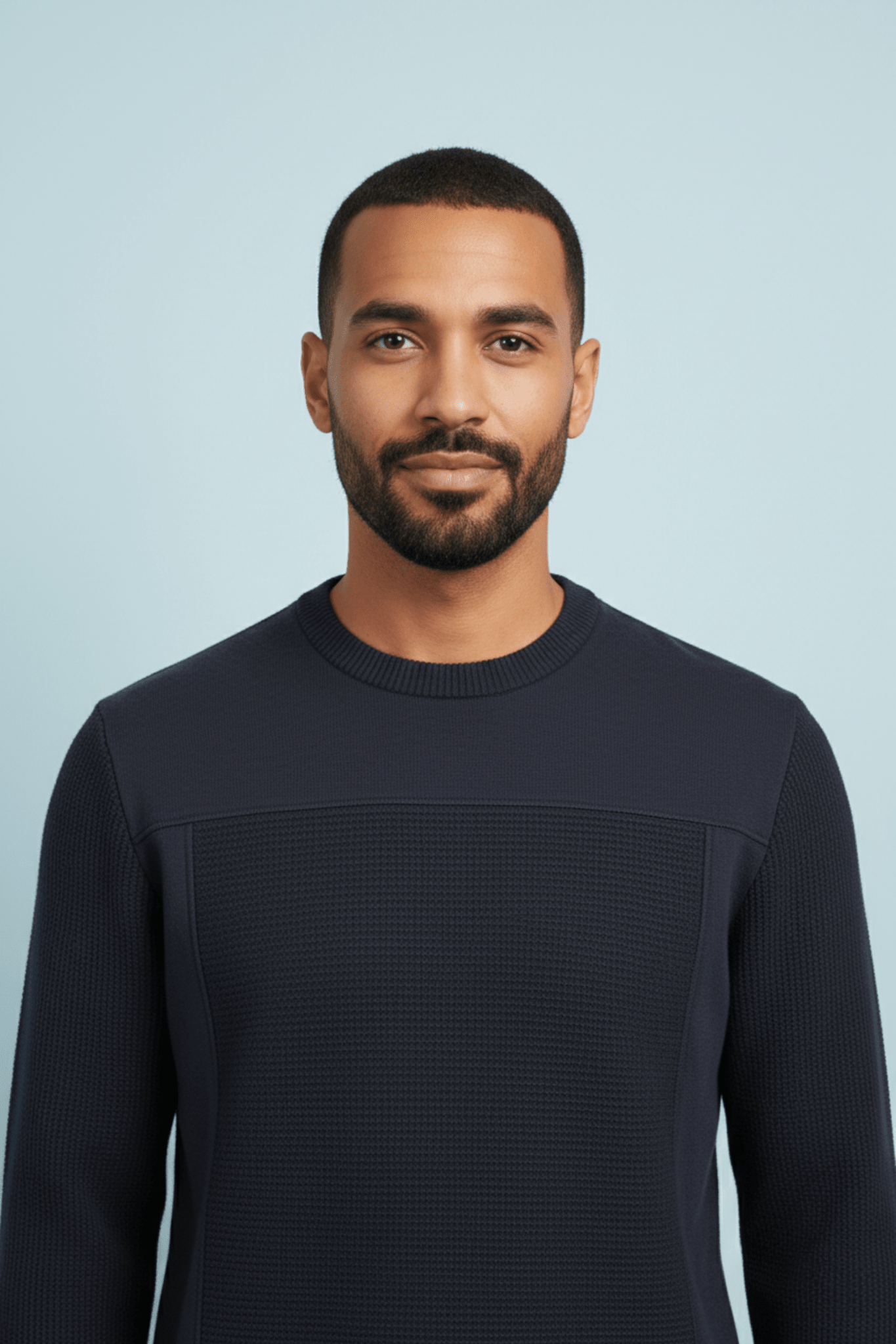 Мъжки Спортен Суичърт с плетени ръкави, Син Giotelli Roberto Fashion Store Jacket GIO2701SWEBLUKNIS S