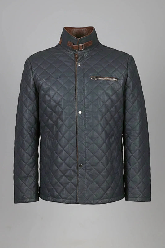 Мъжко Кожено Сако - Яке, Син Roberto Fashion Roberto Fashion Store Jacket LEA2701JACNAVCLSXL M