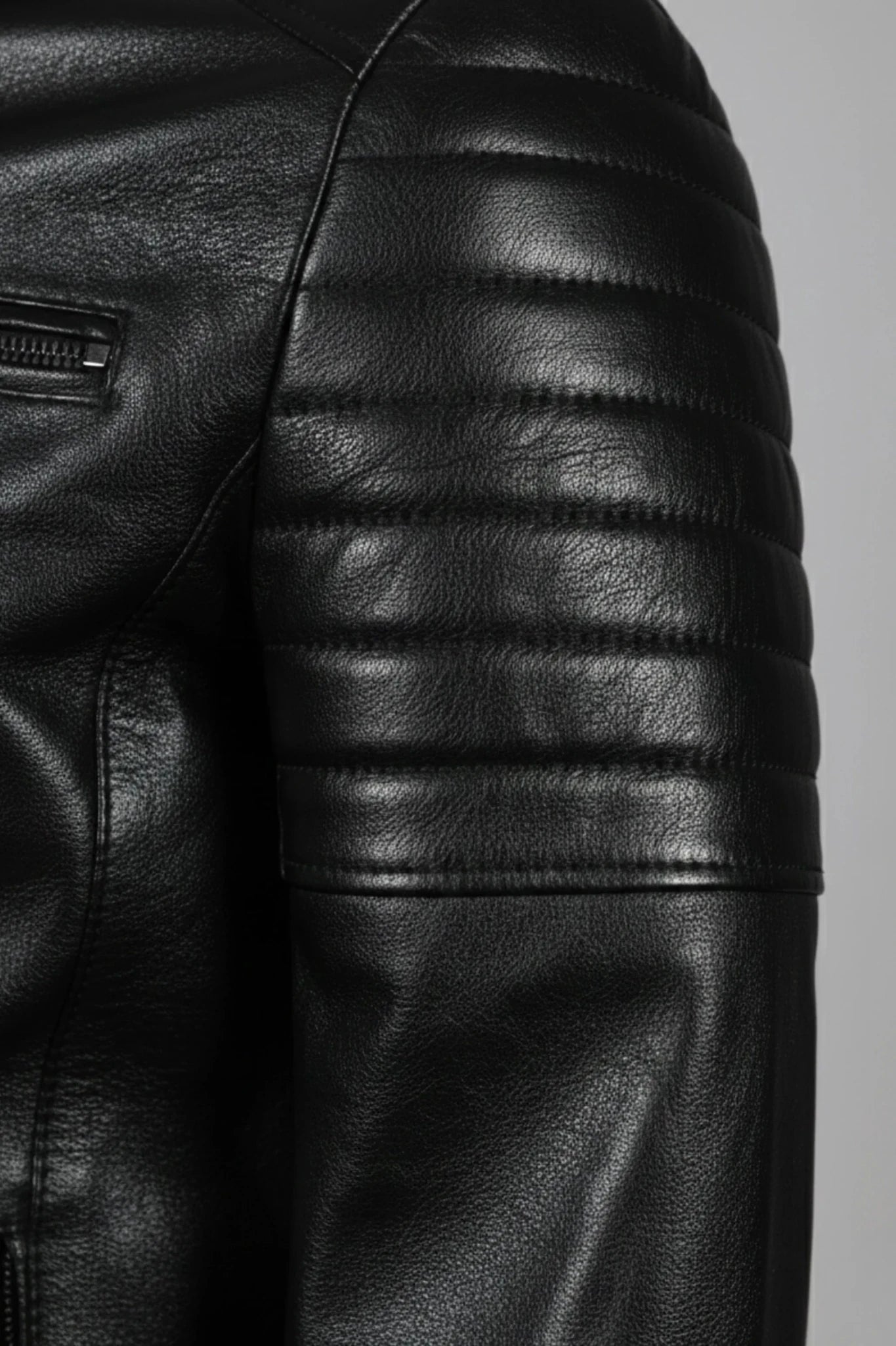 Мъжко Кожено Яке, Черен Roberto Fashion Roberto Fashion Store Jacket LEA2701JACBLKROCL S