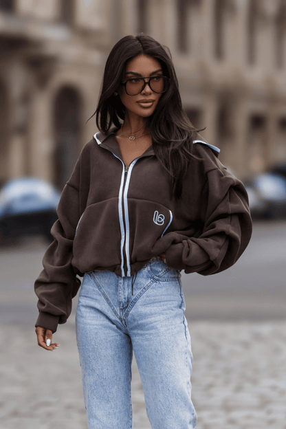 Поларена блуза SNUG - кафяво LaBalancia Roberto Fashion Store Set 5907378523979 UNI