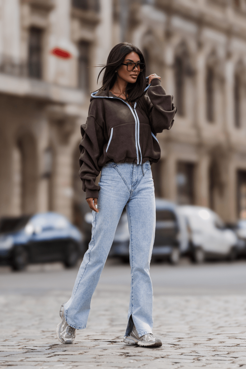 Поларена блуза SNUG - кафяво LaBalancia Roberto Fashion Store Set 5907378523979 UNI
