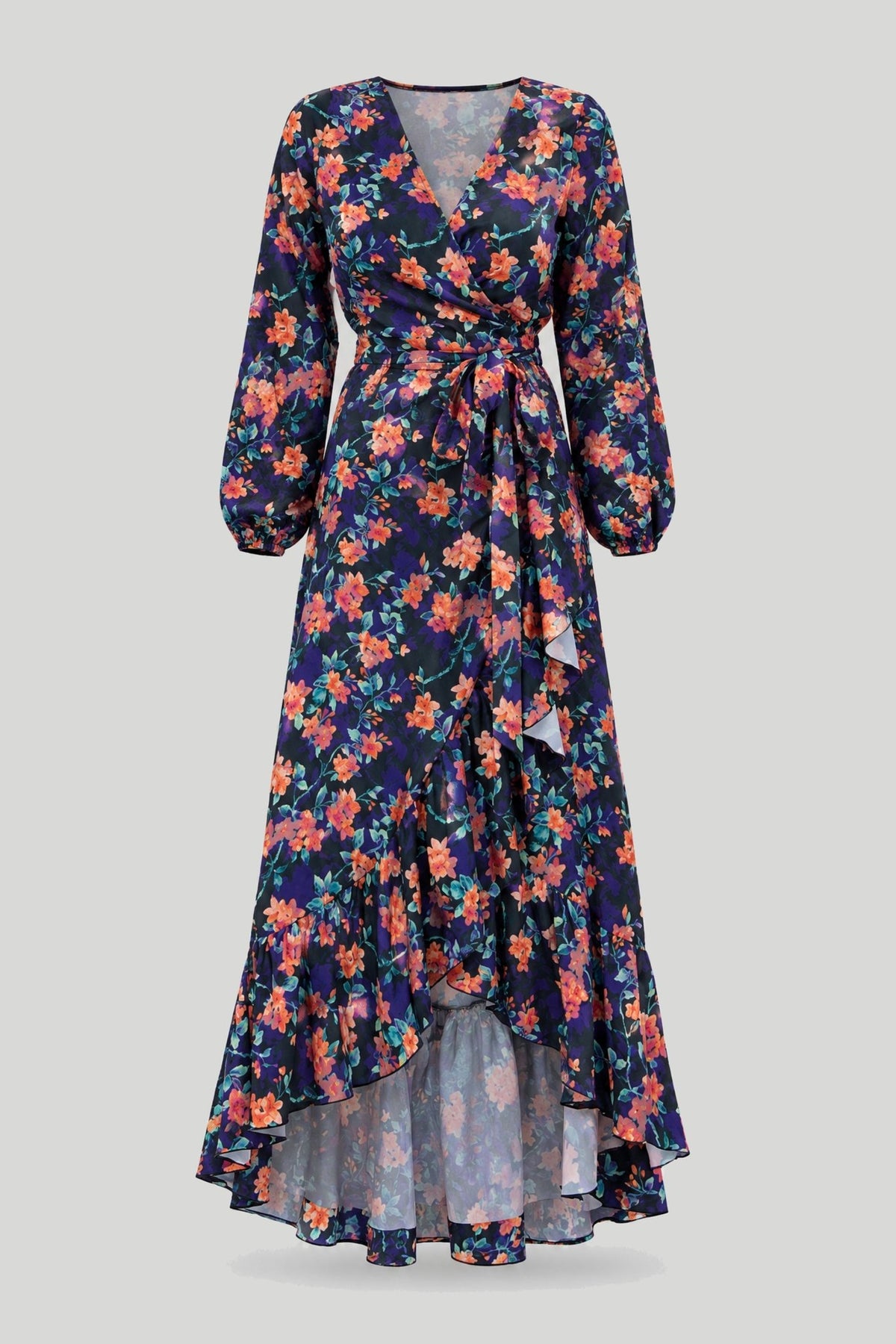 Рокля "ANNA" - Дълга, Цветна Вискозна Рокля за Жени в Природен Стил LaBalancia Roberto Fashion Store Dress 5907378503988 XS/S