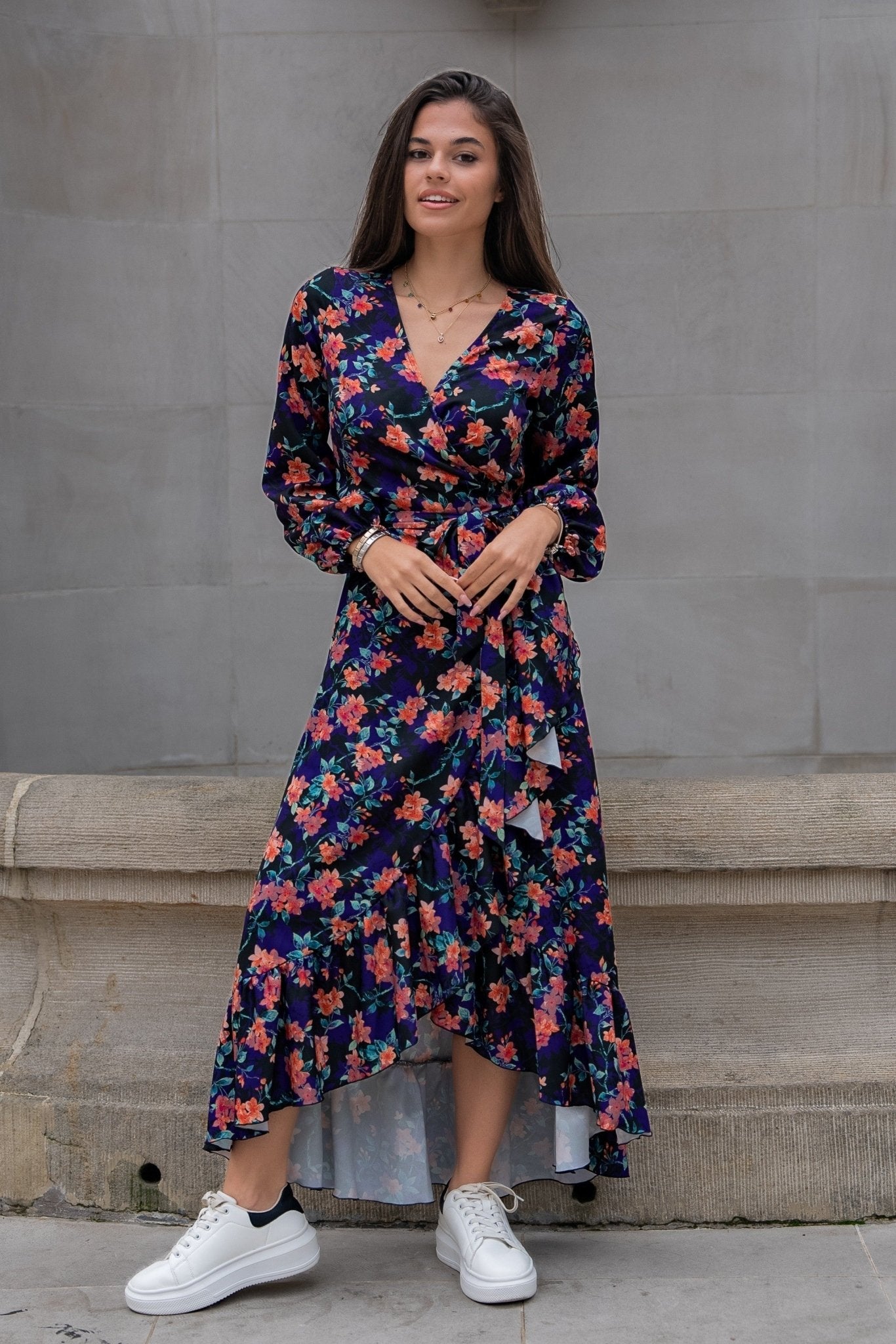 Рокля "ANNA" - Дълга, Цветна Вискозна Рокля за Жени в Природен Стил LaBalancia Roberto Fashion Store Shirt 5907378503988 XS/S