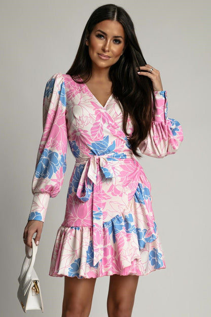 Рокля "АННА" къса - Елегантност с дизайн Delicate Fiesta за всякакви поводи LaBalancia Roberto Fashion Store Shirt  XS/S