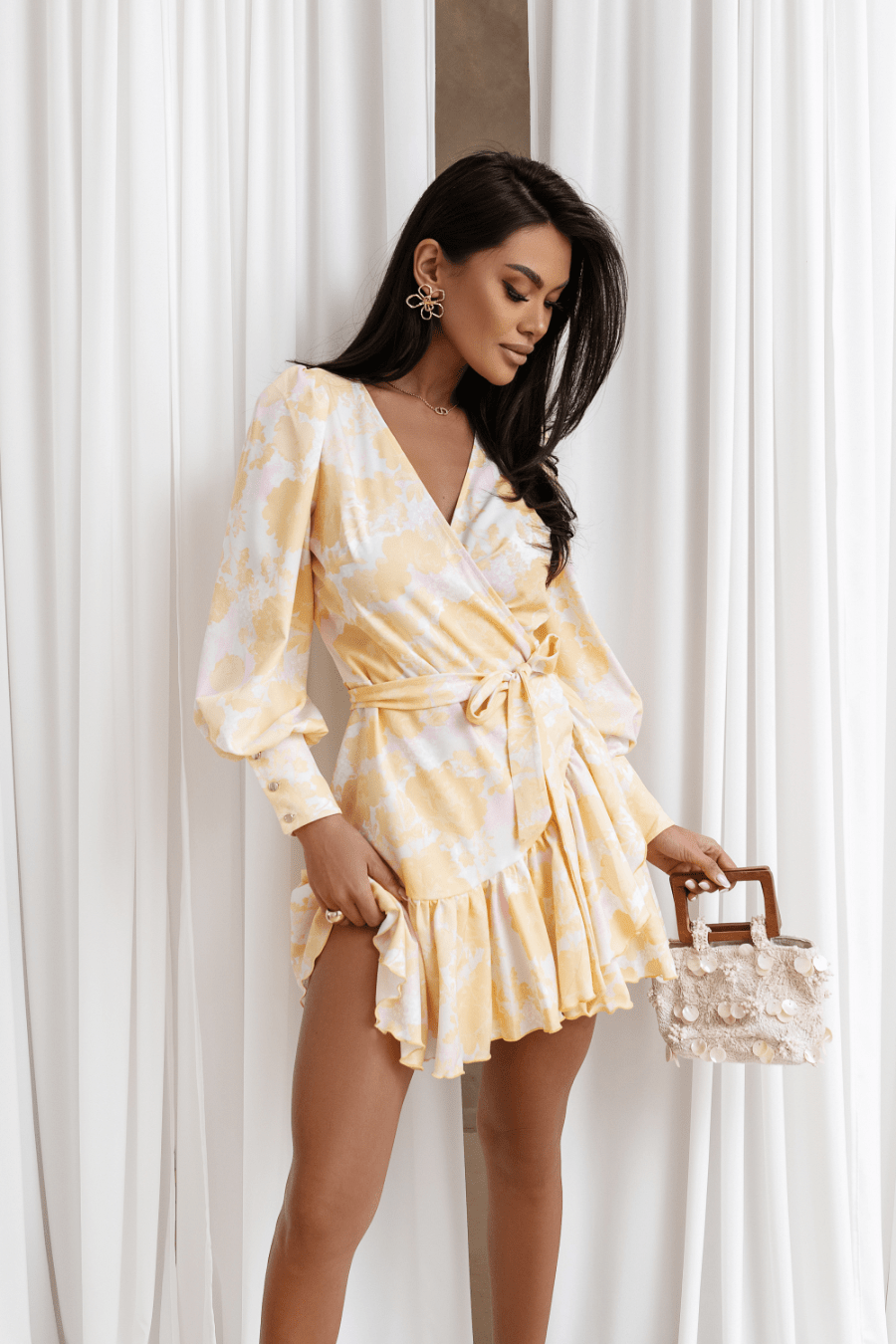 Рокля - ANNA - Жълта визия LaBalancia Roberto Fashion Store Set 5907378521906 XS/S