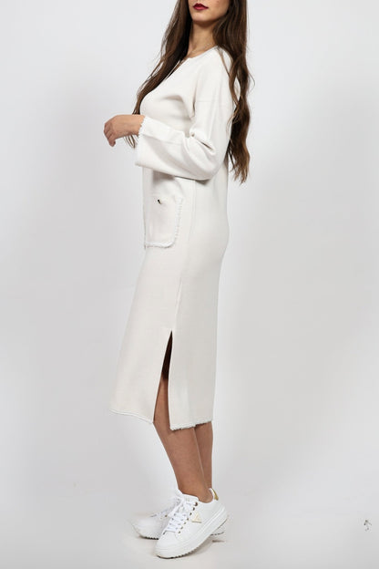 Рокля, Бял Serianno Collection S Roberto Fashion Store One piece SER0111DRSBLKKNIS S Бял