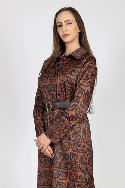 Рокля, Кафяв New Era Roberto Fashion Store One piece NLZ0612DRSBRWLNG36 36