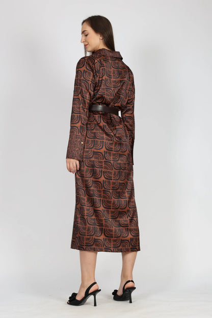 Рокля, Кафяв New Era Roberto Fashion Store One piece NLZ0612DRSBRWLNG36 36