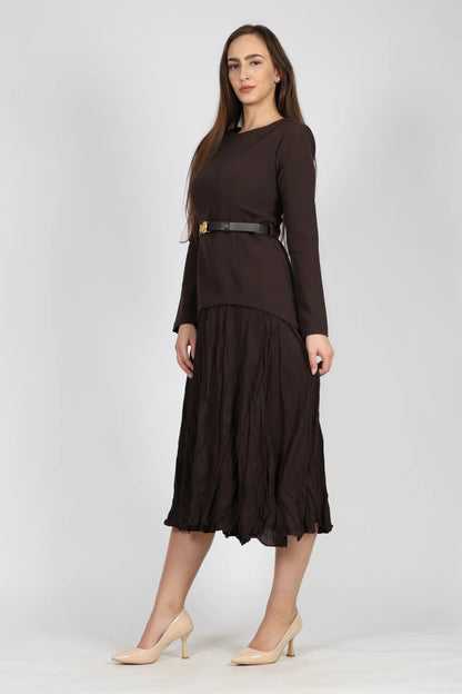 Рокля, Кафяв Setre Roberto Fashion Store One piece STR0612DRSBRWLNG36 36