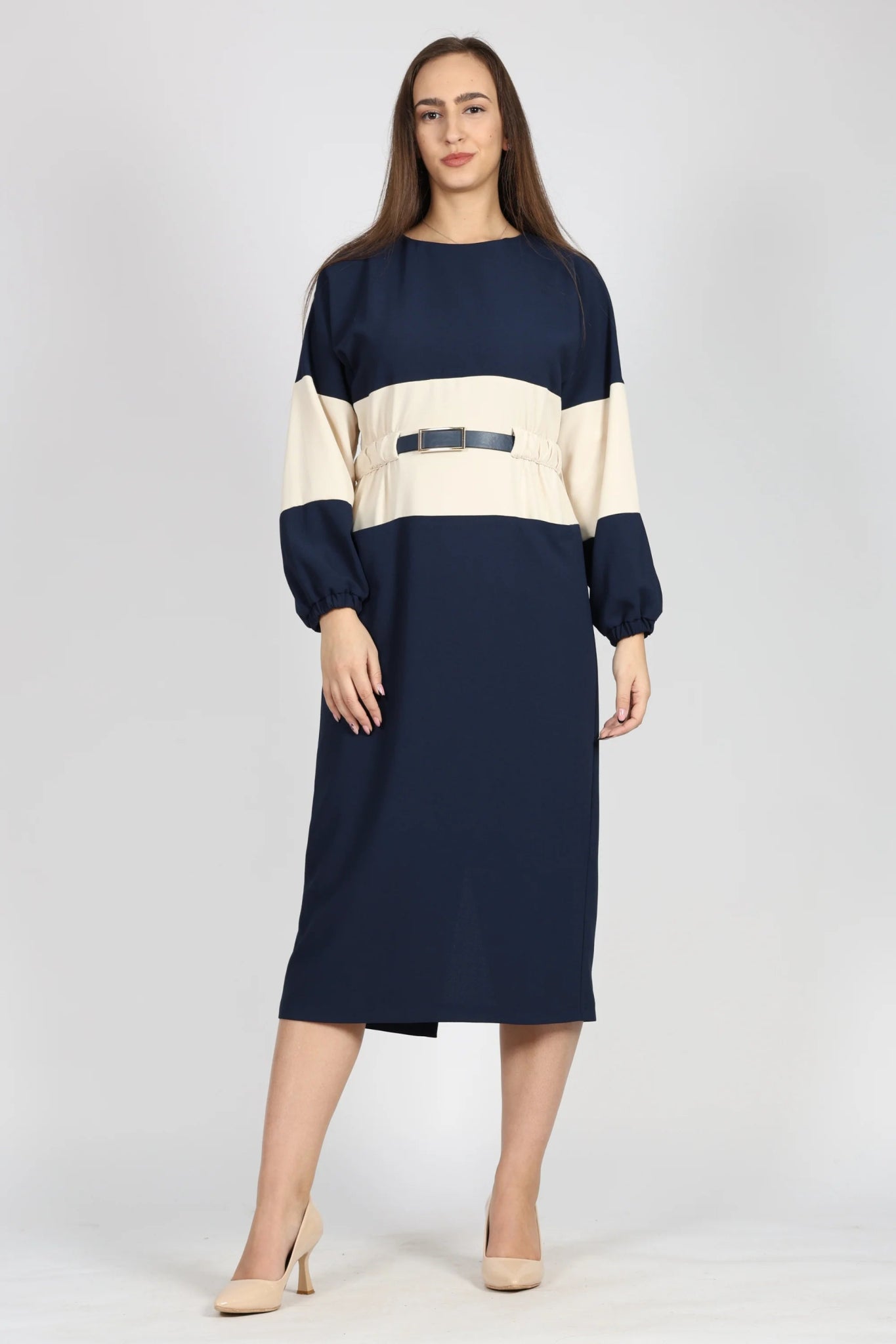 Рокля, Син New Era Roberto Fashion Store One piece NLZ0612DRSBLULNG 36