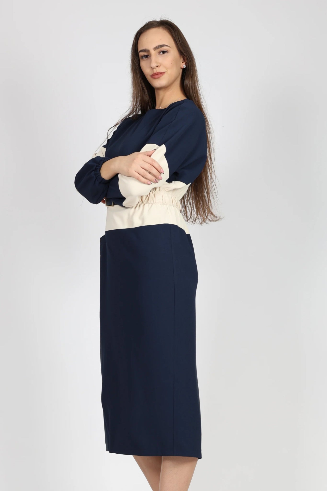 Рокля, Син New Era Roberto Fashion Store One piece NLZ0612DRSBLULNG 36