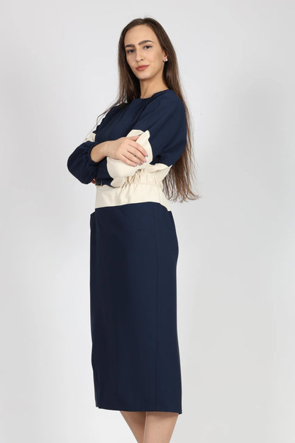 Рокля, Син New Era Roberto Fashion Store One piece NLZ0612DRSBLULNG 36