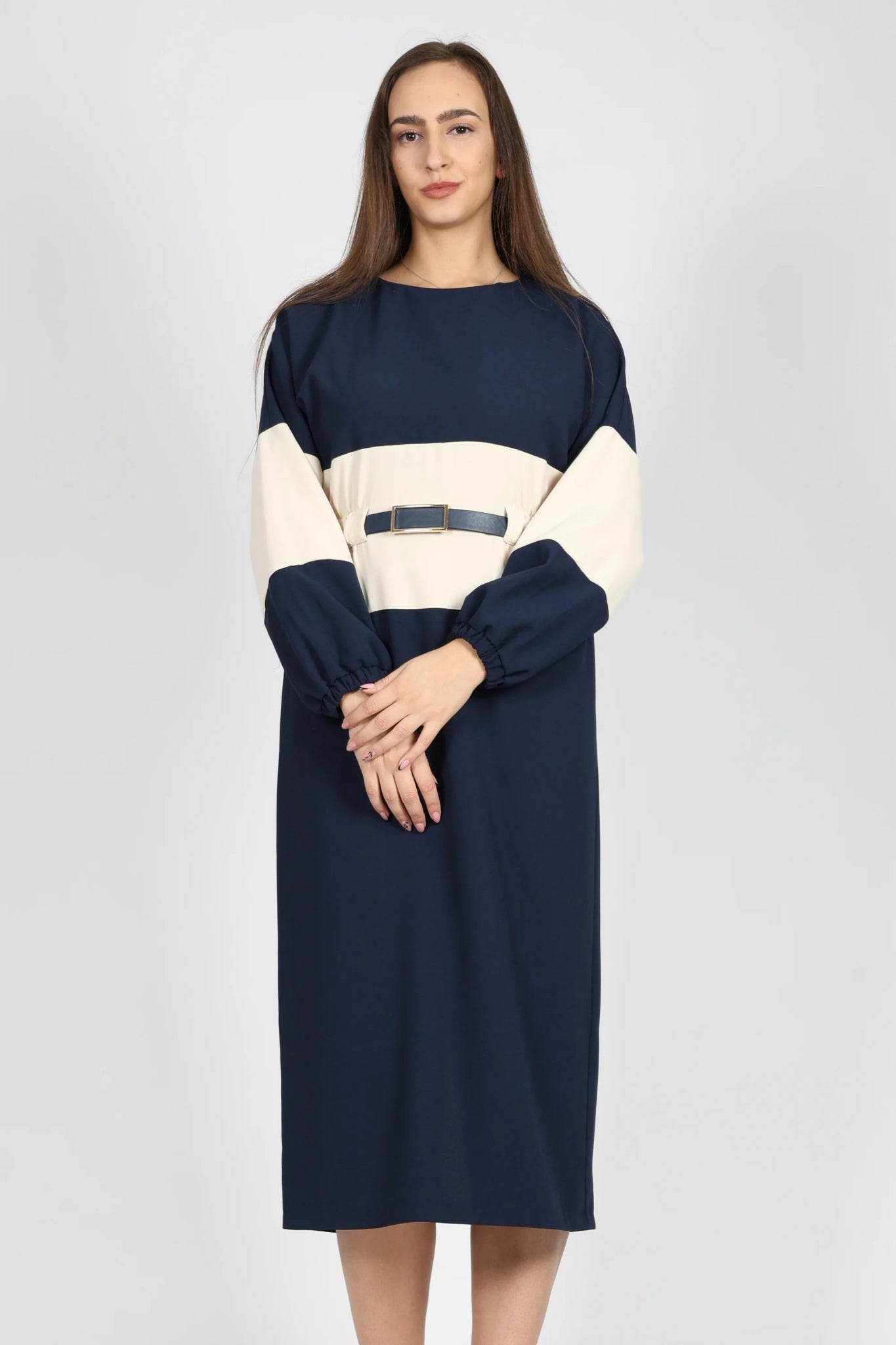 Рокля, Син New Era Roberto Fashion Store One piece NLZ0612DRSBLULNG 36