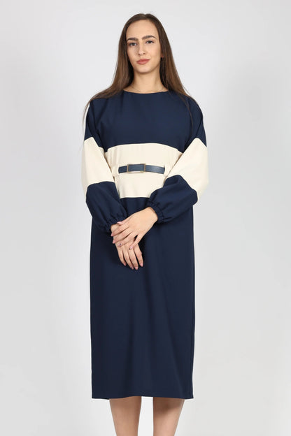 Рокля, Син New Era Roberto Fashion Store One piece NLZ0612DRSBLULNG 36