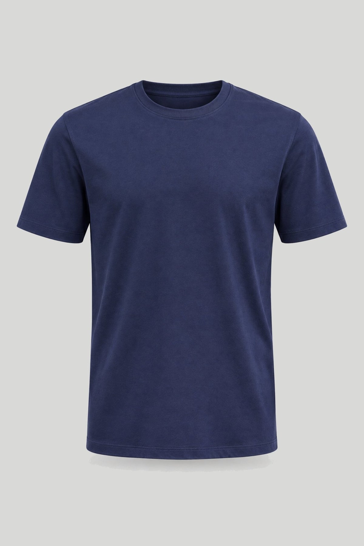 Тъмносиня мъжка базова тениска от памук с еластан Medicine Roberto Fashion Store T-shirt RW26-TSM013-59X-S S